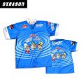 Custom Sportswear Blue Color Custom Fishing Jersey for Sale